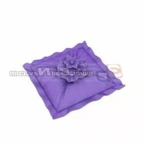 Embroider Design Cushion Pillow 3d model