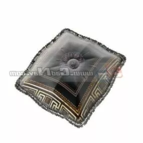 Unique Embroidery Cushion Pillow 3d model