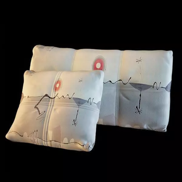 Pillow Cushion Set 3d model