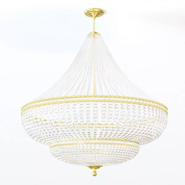 Hall Space Empire Crystal Chandelier 3d model Hall Space Empire Crystal Chandelier 3d model