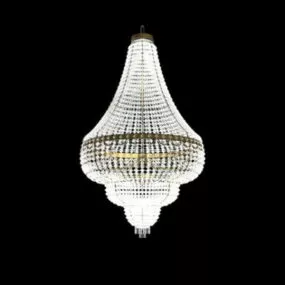 Empire Style Interior Crystal Chandelier 3d model