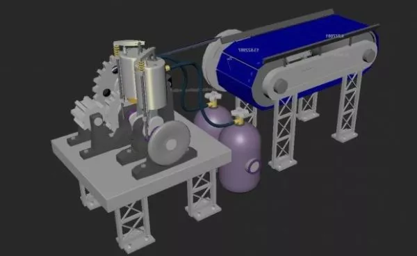 Machine Part Engineering Animation 3d model Machine Part Engineering Animation 3d model
