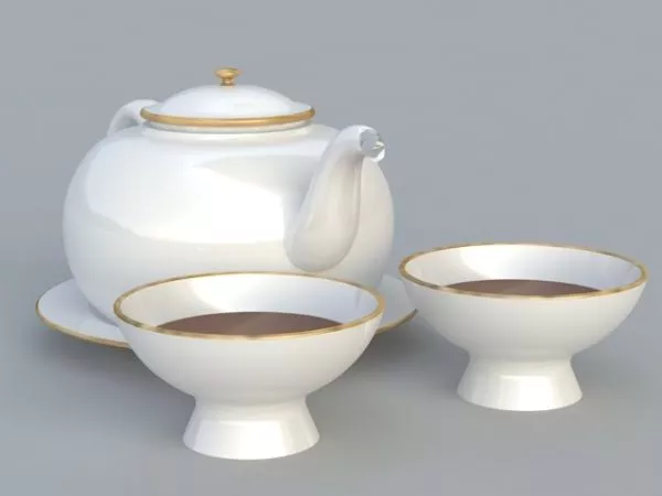 Porcelain Cup Lines Texture 3d model
