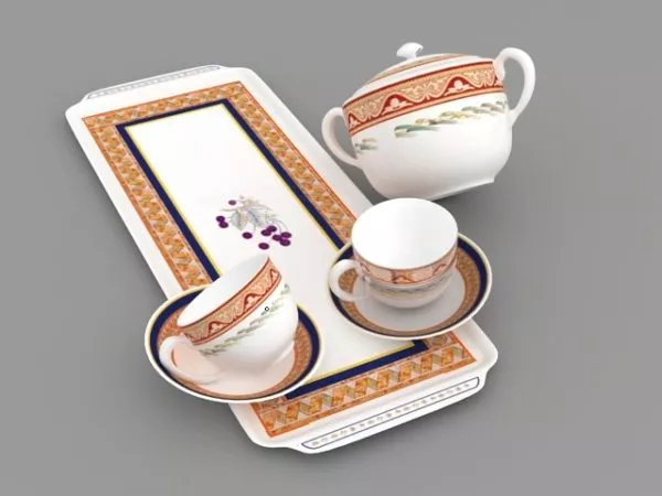 Cup Coffee With Saucer 3d model