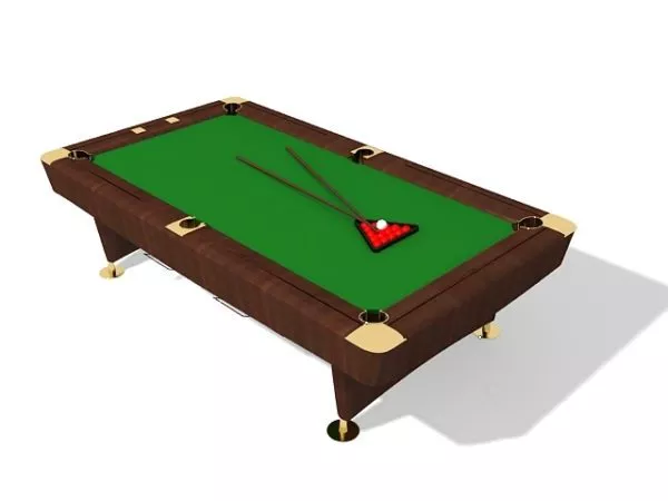 Western Billiards Table 3d model Western Billiards Table 3d model