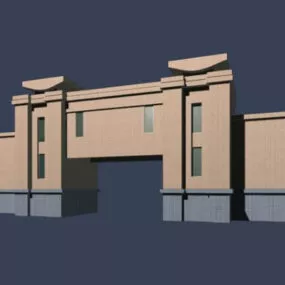 Entrance Gate Building 3d model