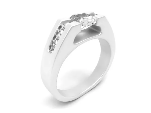 Engagement Diamond Ring 3d model