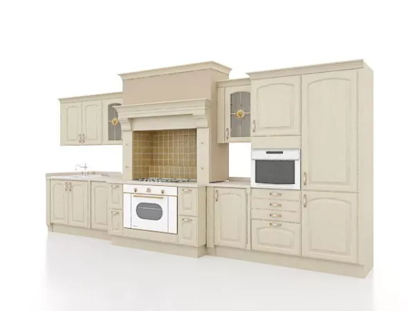 Europe Elegant Kitchen Design 3d model Europe Elegant Kitchen Design 3d model