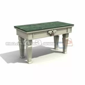 Antique European Table Bedroom 3d model