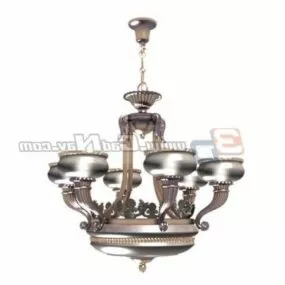 European Design Luxury Crystal Chandelier 3d model