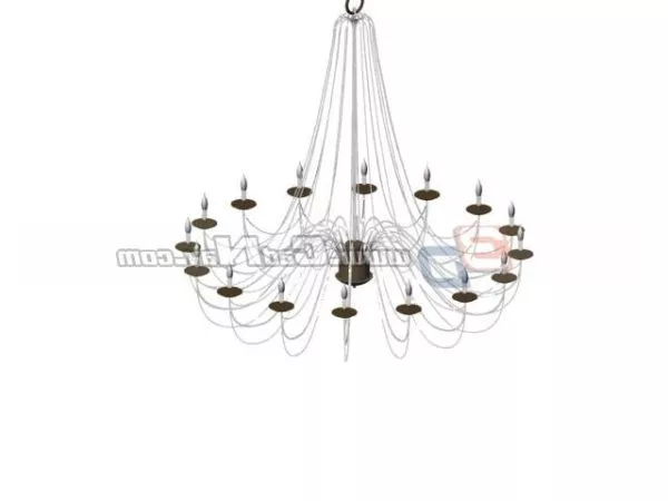 European Design Chandelier Light 3d model European Design Chandelier Light 3d model