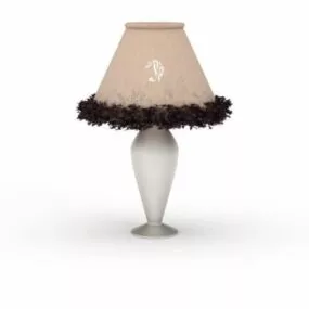 Antique European Table Lamp 3d model