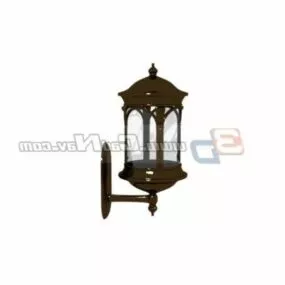 European Design Decorative Iron Wall Lamp 3d model