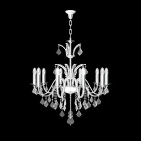 Western Style Crystal Chandelier 3d model