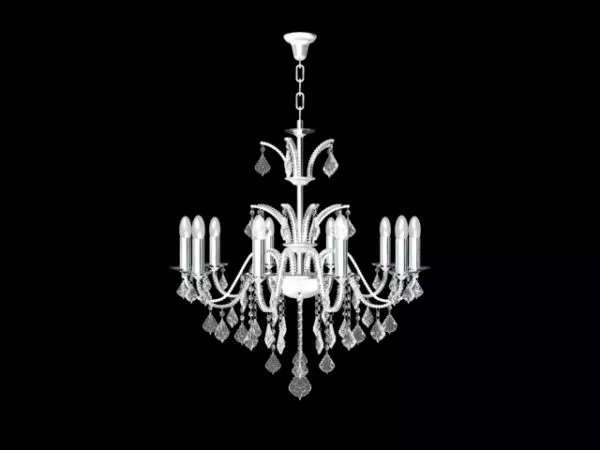 Western Style Crystal Chandelier 3d model Western Style Crystal Chandelier 3d model