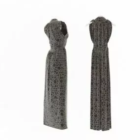 Evening Fashion Gowns Dress 3d model