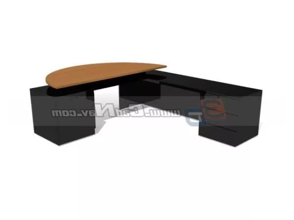Executive Office Desk File Cabinet 3d model Executive Office Desk File Cabinet 3d model