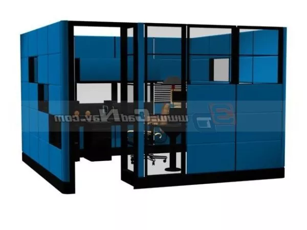 Executive Office Partition Furniture 3d model Executive Office Partition Furniture 3d model