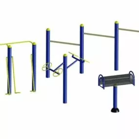 Outdoor Sport Exercise Park Equipment 3d model