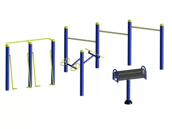 Personal Gym Equipment For Muscle Exercise 3d model