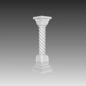 Exterior Outdoor Baluster 3d model