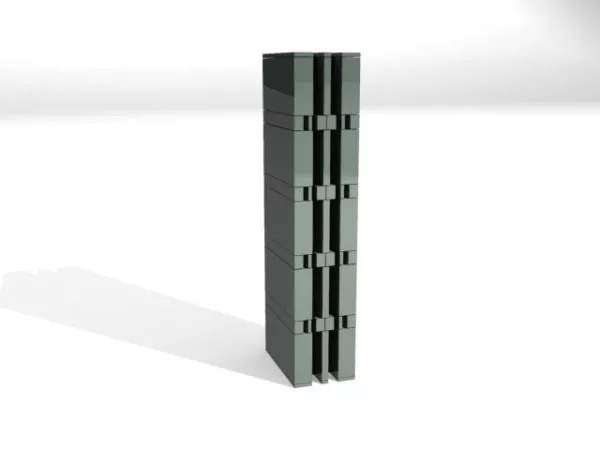 European Round Column Component 3d model