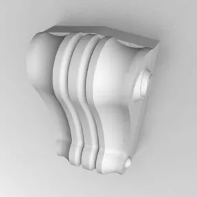 Exterior Wall Corbel Decoration 3d model
