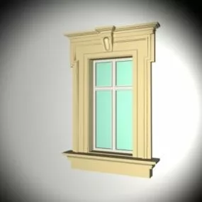 Western Exterior Window Trim 3d model