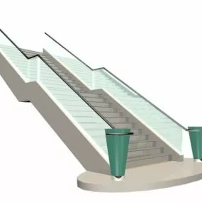 External Building Stairway 3d model