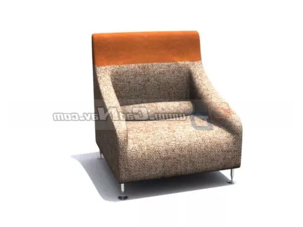 Fabric Material Single Sofa Furniture 3d model Fabric Material Single Sofa Furniture 3d model