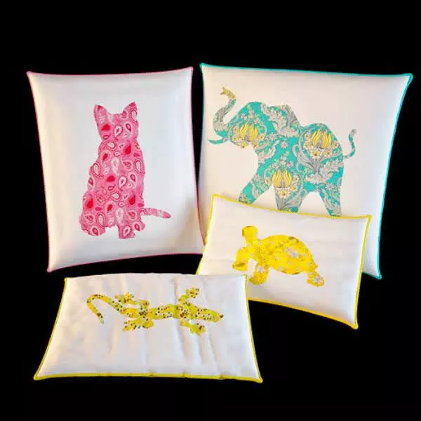 Animal Print Shapes Pillows 3d model Animal Print Shapes Pillows 3d model