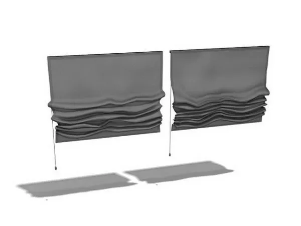 Fabric Windows Balloon Shades 3d model Fabric Windows Balloon Shades 3d model
