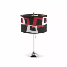 Fabric Lamp Shade Interior Table Lamp 3d model