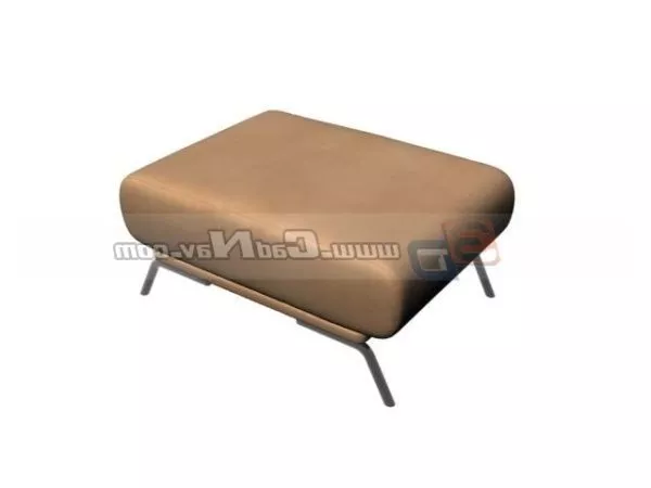 Fabric Ottoman Stool Chair 3d model Fabric Ottoman Stool Chair 3d model
