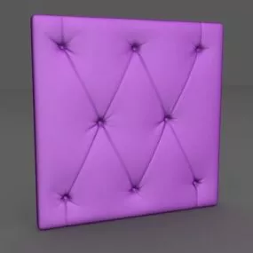 Fabric Padded Wall Furniture 3d model