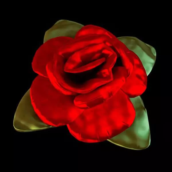 Fabric Rose Shaped Pillow 3d model Fabric Rose Shaped Pillow 3d model