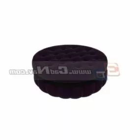 Round Ottomans 3d model