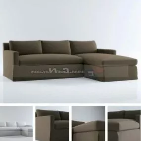 Fabric Furniture Sectional Sofa 3d model