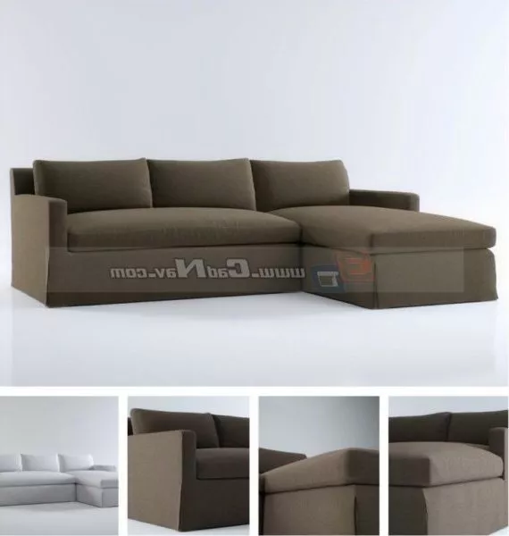 Fabric Furniture Sectional Sofa 3d model Fabric Furniture Sectional Sofa 3d model