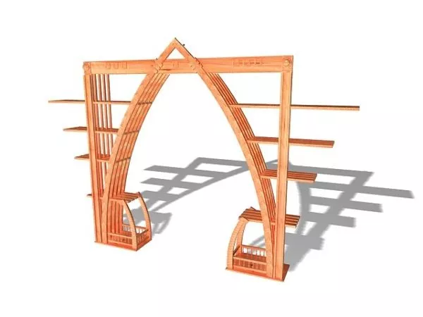 Antique Gate Fence 3d model