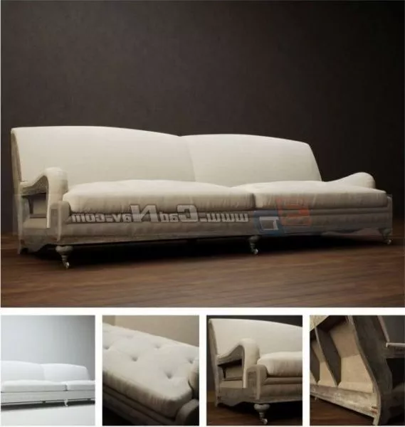 Home Room Fabric Sofa 3d model Home Room Fabric Sofa 3d model