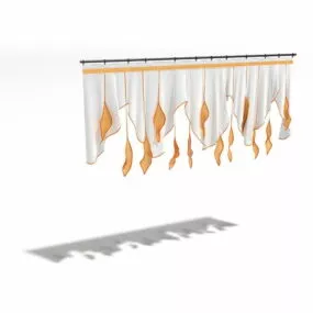 Fancy Curtain Valance For Windows 3d model