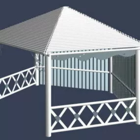 Outdoor Farm Gazebo 3d model