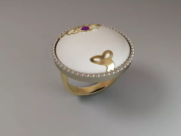 Fashion Round Ring 3d model Fashion Round Ring 3d model