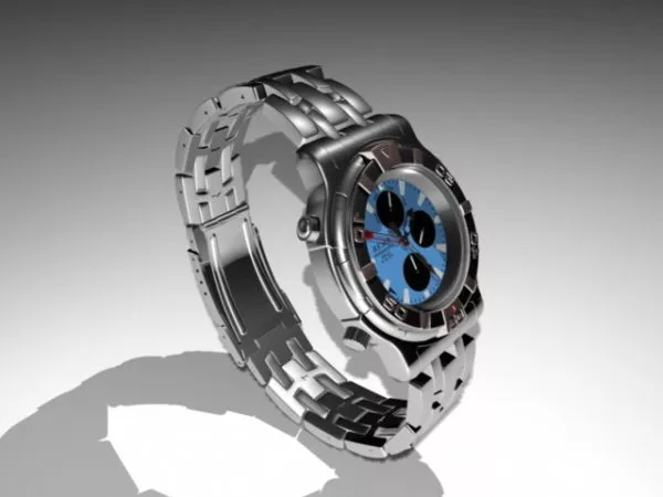 White Apple Watch 3d model