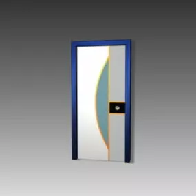 Modern Fashion Bedroom Door 3d model
