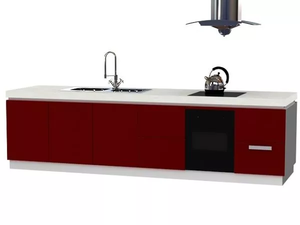 Siemens Modern Refrigerator Side By Side 3d model