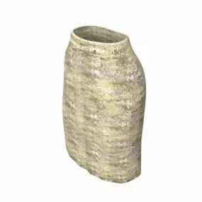 Women Fashion Pencil Skirt 3d model