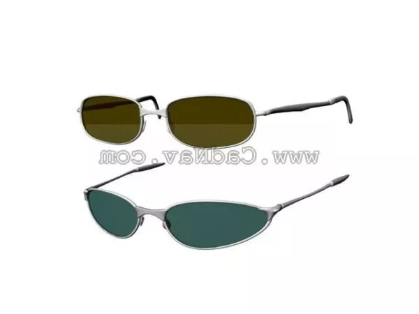 Sunglasses Red Color 3d model