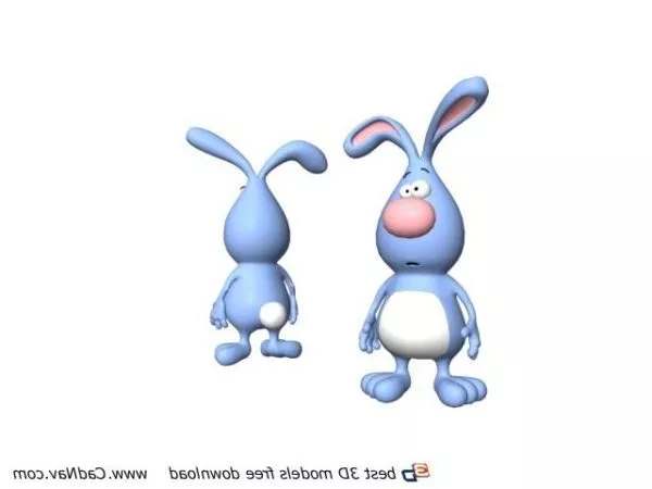 Fashion Plush Toy Rabbit 3d model Fashion Plush Toy Rabbit 3d model